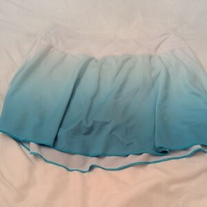 Kyodan White and Blue Ombre Mini Skirt